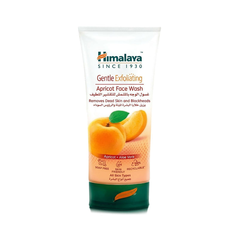 Himalaya Gentle Exfoliating Face Wash with Apricot & Aloe Vera for All Skin Types, 150ml