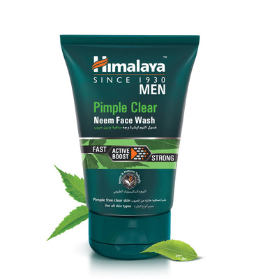 Himalaya Herbals Men Pimple Clear Neem Face Wash for All Skin Types, 100ml