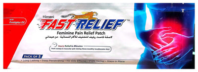 Himani Fast Pain Relief Patches for Cramps & Muscles, 5 Pieces