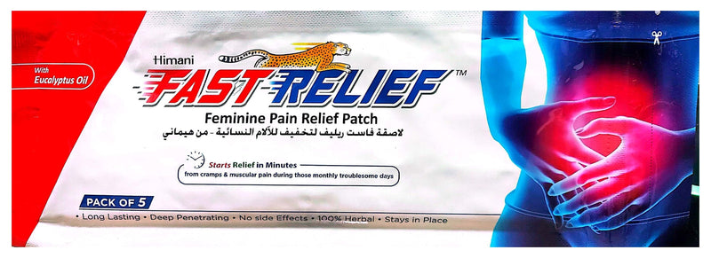 Himani Fast Pain Relief Patches for Cramps & Muscles, 5 Pieces