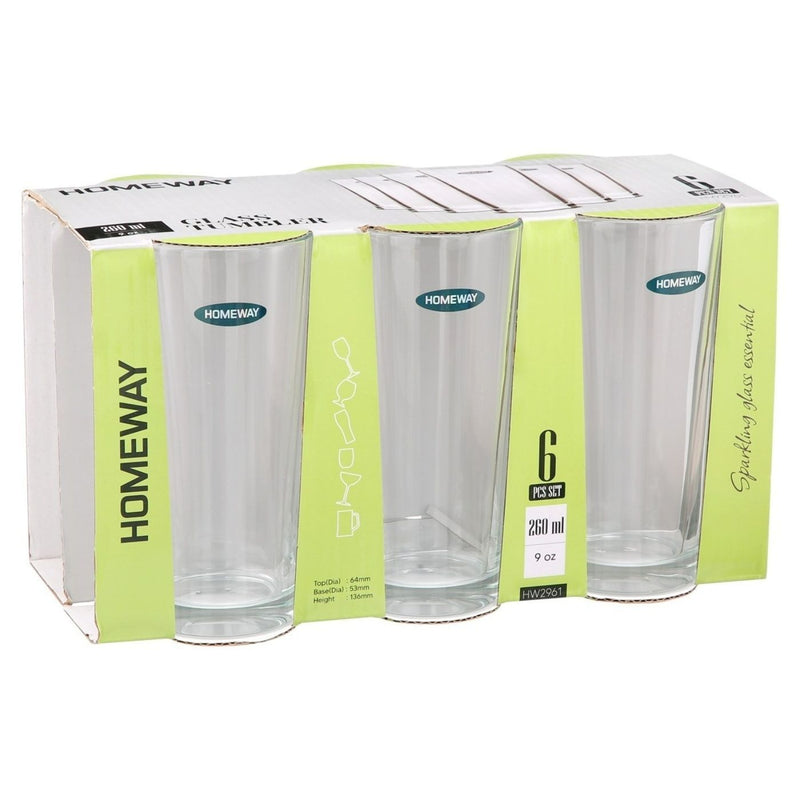 Homeway Crystal Tumbler Set, 6 Pieces