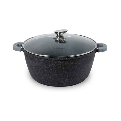 Homeway Die Cast Aluminum Marble Casserole, 44cm