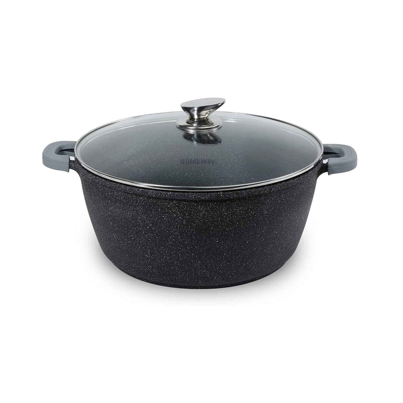 Homeway Die Cast Aluminum Marble Casserole, 44cm