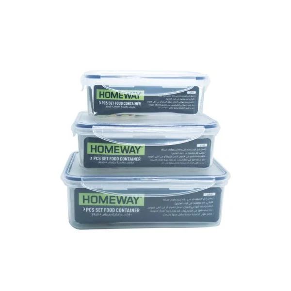 Homeway Food Container Set, 3 Pieces