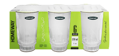 Homeway Galaxy Tumbler Glass Set, 6x210ml