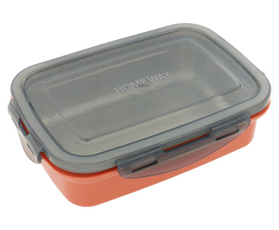 Homeway Gray & Orange Lunch Box, 520ml