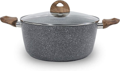 Homeway Marble Caoted Casserole, 24cm