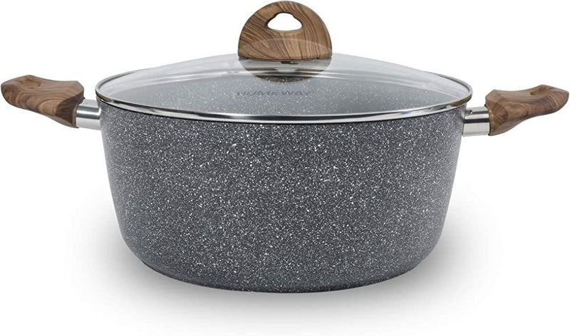Homeway Marble Caoted Casserole, 24cm