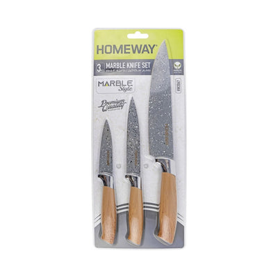 Homeway Marble Knife Set, 3 Pieces