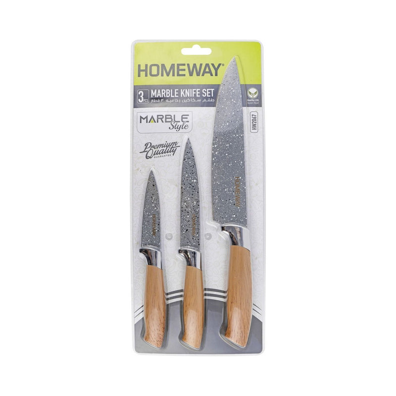 Homeway Marble Knife Set, 3 Pieces
