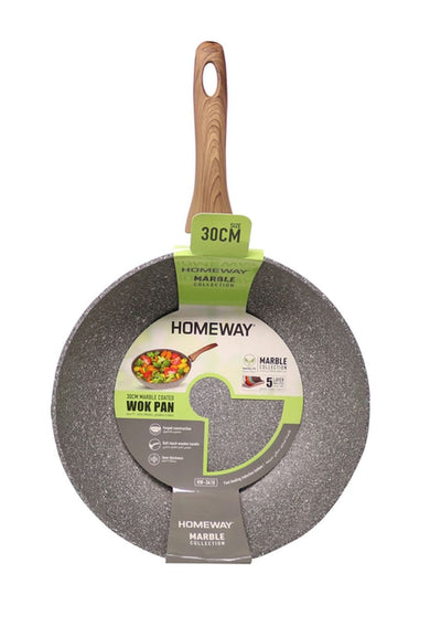 Homeway Marble Wok Forged, 30cm