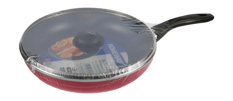 Homeway Non Stick Fry Pan with Lid, 28cm