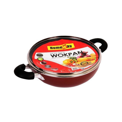 Homeway Non Stick Wok Pan with Lid, 26cm