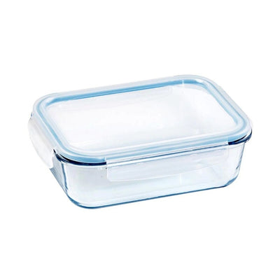 Homeway Rectangle Glass Food Container, 370ml