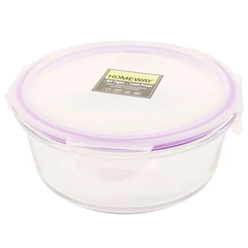 Homeway Round Glass Food Container 950ml