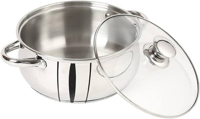 Homeway Stainles Steel Casserole,28 Cm, Hw3872.