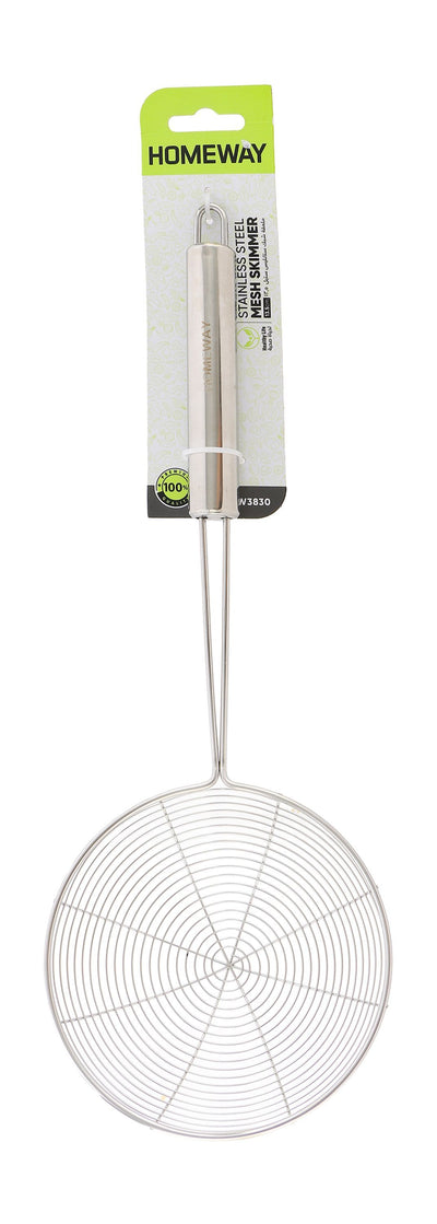 Homeway Stainless Steel Serving Skimmer, Silver