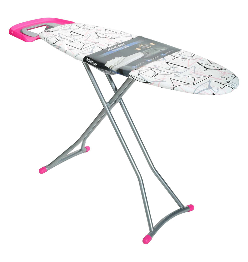 Homeway White & Pink Ironing Board, 122x43cm