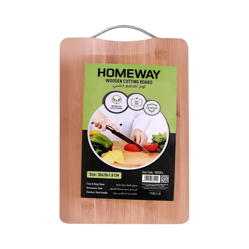Homeway Wooden Cutting Board Size, 30X20X1.8cm