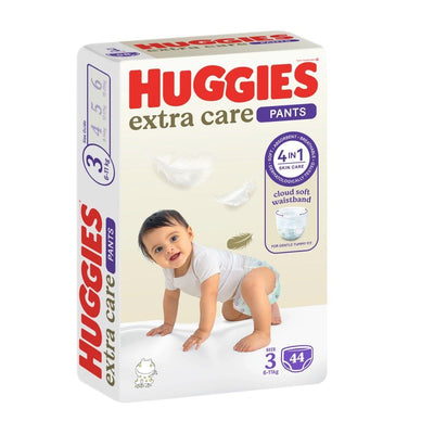 Huggies Extra Care Baby Diaper Pants Size 3 (6-11kg), 44 Pieces