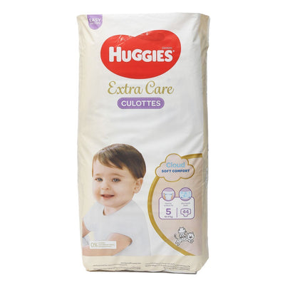 Huggies Extra Care Culottes Cloud Soft Comfort Diaper Size 5, 12-17kg, 44 Pieces