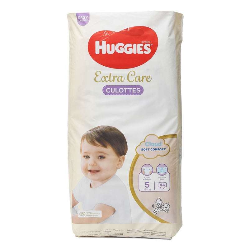 Huggies Extra Care Culottes Cloud Soft Comfort Diaper Size 5, 12-17kg, 44 Pieces