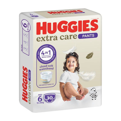 Huggies Extra Care Culottes Diaper Pants, Size 6, 30 Diaper Pants