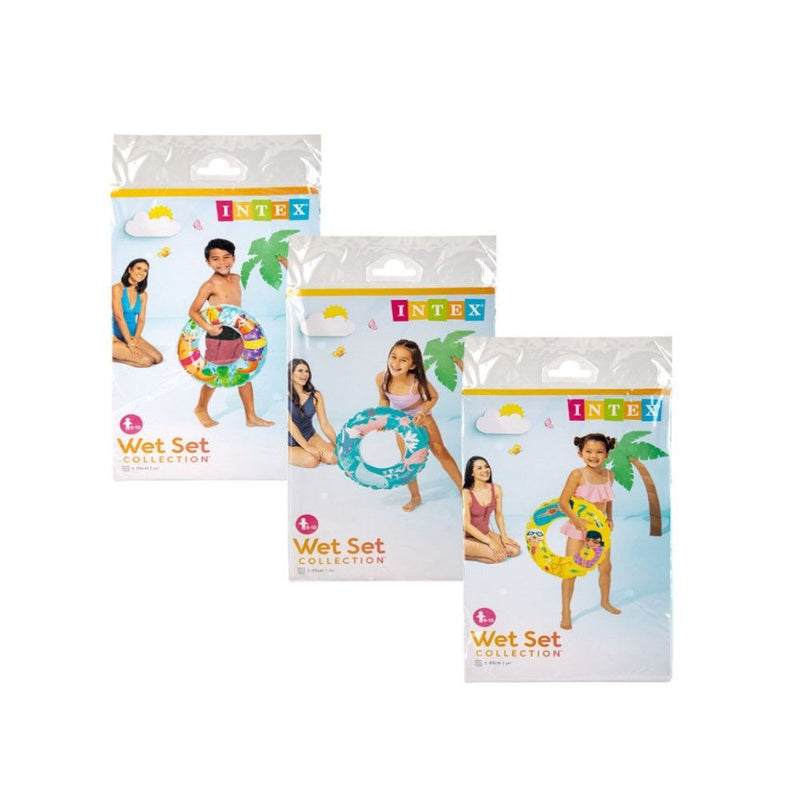 Intex Wet Set Collection Inflatable Swim Ring - Yellow , 61cm