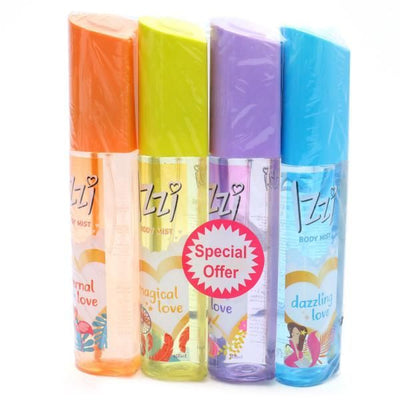 Izzi Assorted Body Mist, 4x100ml