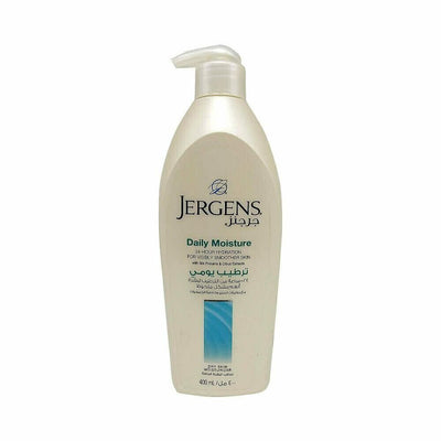 Jergens Daily Moisture Hydrating & Smoothening Lotion with Silk Proteins & Citrus Extracts for Dry Skin, 400ml