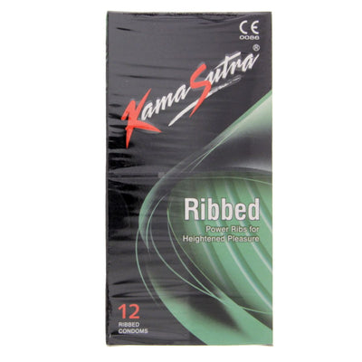 Kama Sutra Ribbed Condoms, 12 Pieces