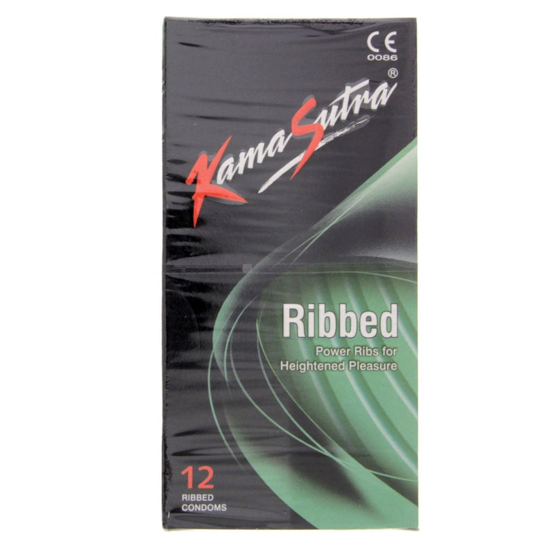 Kama Sutra Ribbed Condoms, 12 Pieces