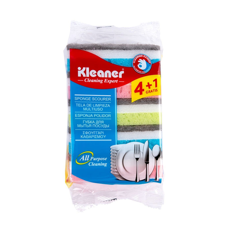 Kleaner Sponge Scourer, 5 Pieces Gsh002