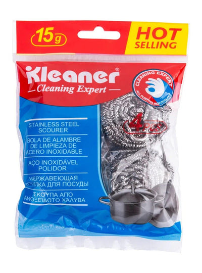 Kleaner Stainless Steel Scourer, 12Cm