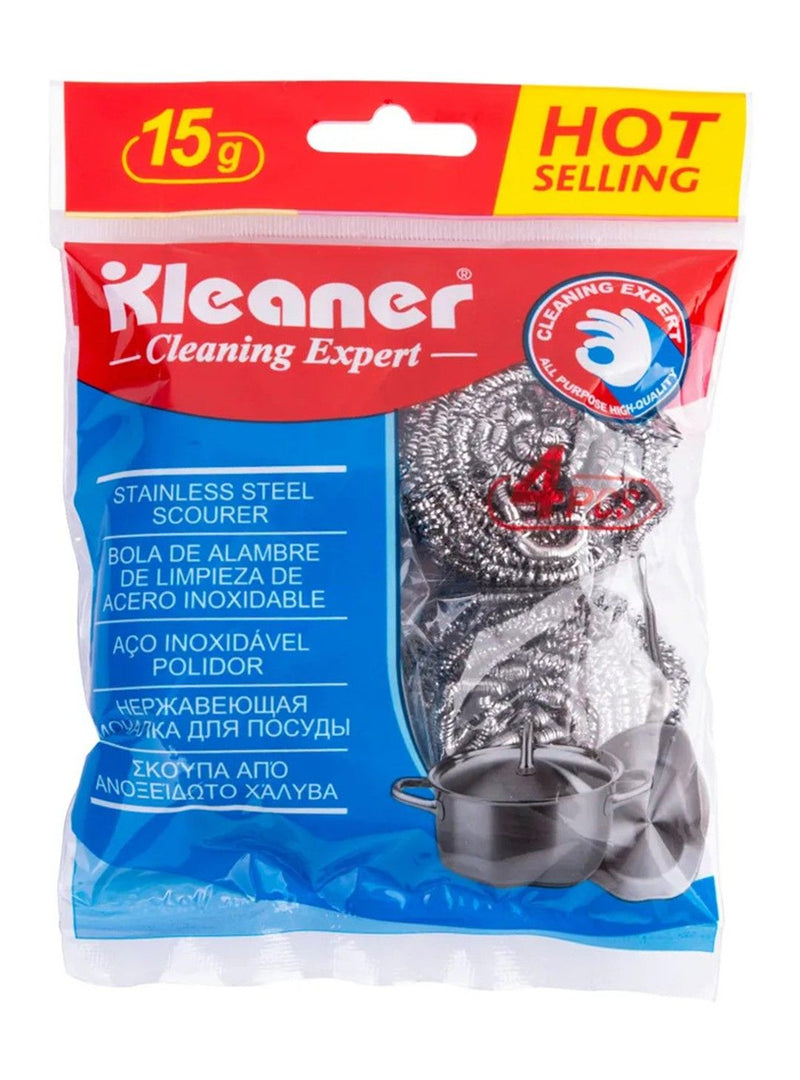 Kleaner Stainless Steel Scourer, 12Cm