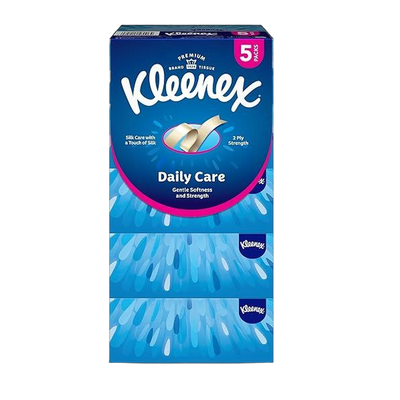 Kleenex Daily Care Facial Tissues, 5x170 Sheets