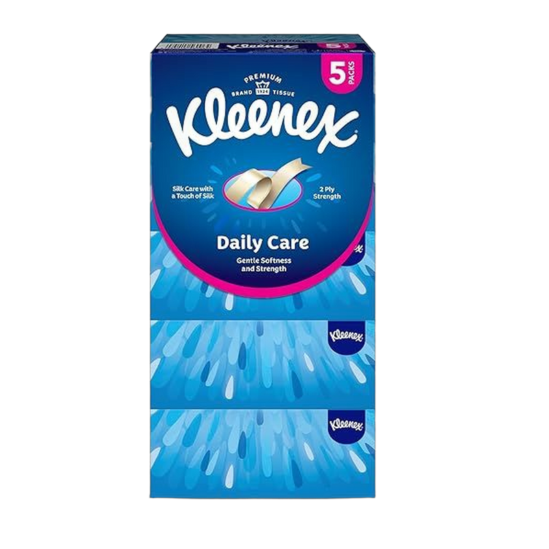 Kleenex Daily Care Facial Tissues, 5x170 Sheets