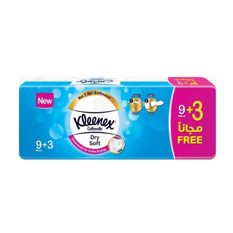 Kleenex Dry Soft 2Ply Bathroom Tissue Roll, 12x200 Pieces