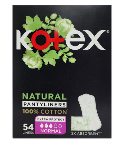 Kotex Normal Pantyliners, 54 Pieces