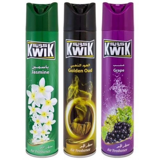 Kwik Air Freshener 300 ml 2+1 Free