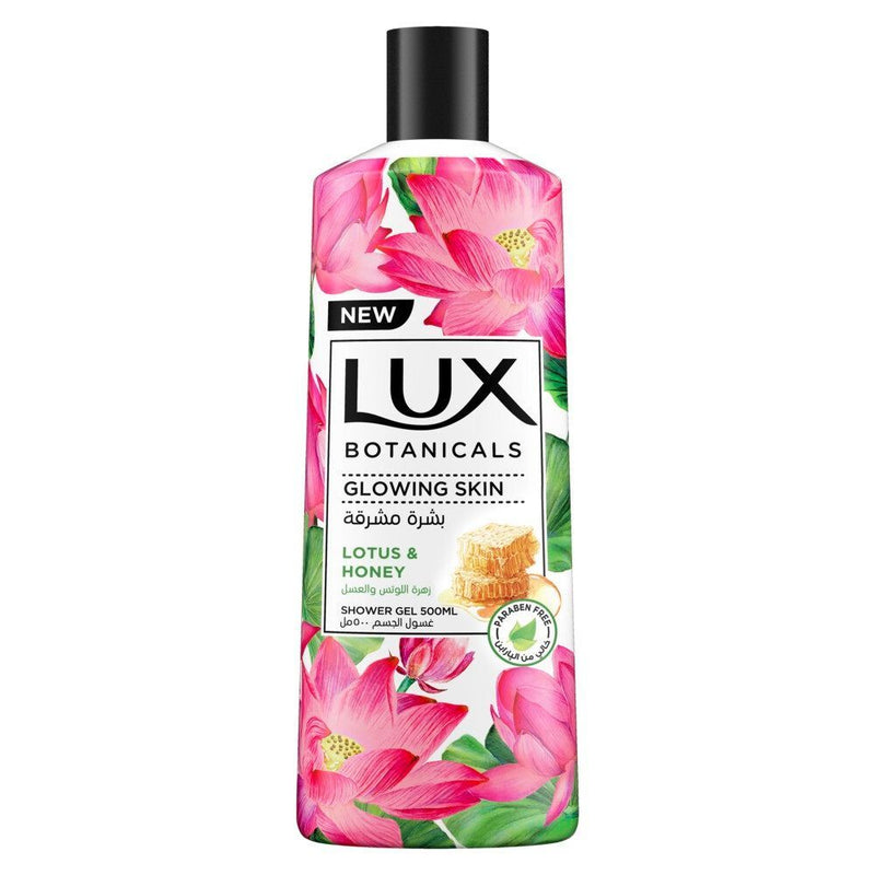 Lux Botanicals Shower Gel with Lotus & Honey for Glowing Skin, 500ml