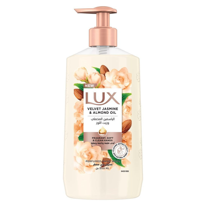 Lux Velvet Jasmine & Almond Oil Perfumed Liquid Hand Wash, 500ml