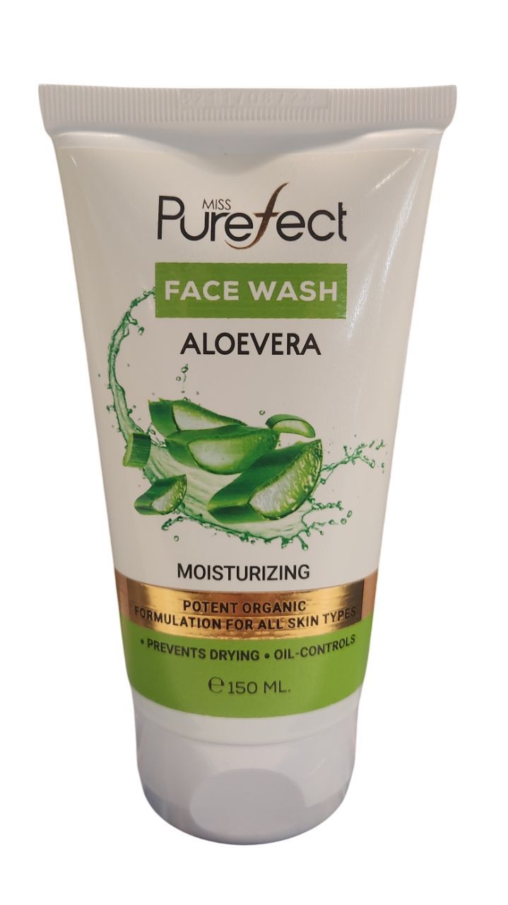 Miss Purefect Organic Aloe Vera Face Wash for All Skin Types, 150ml