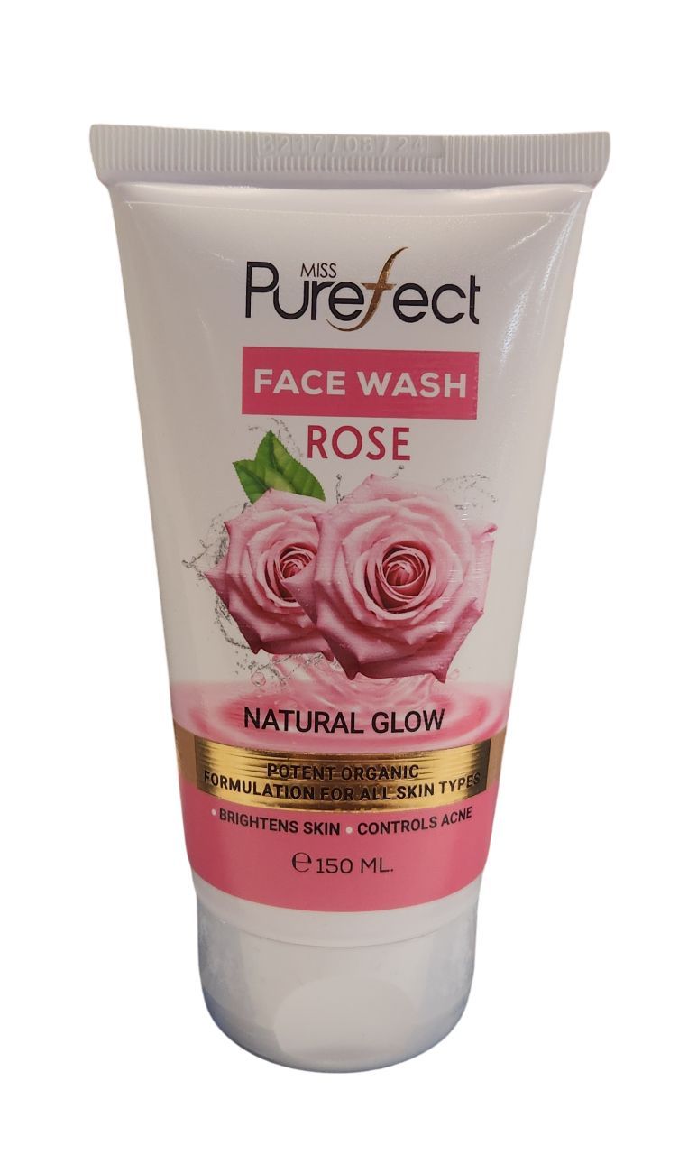 Miss Purefect Organic Rose Face Wash for Natural Glow, 150ml