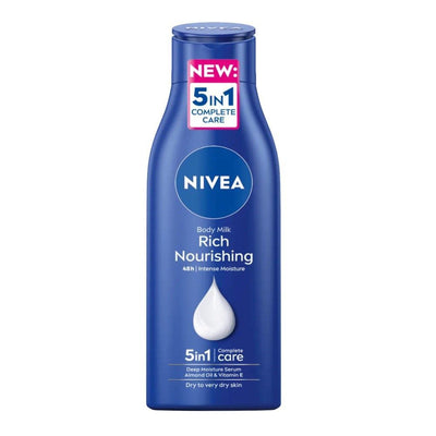 NIVEA Nourishing Body Lotion with Almond Oil & Deep Nourish Serum for Dry to Very Dry Skin, 250ml