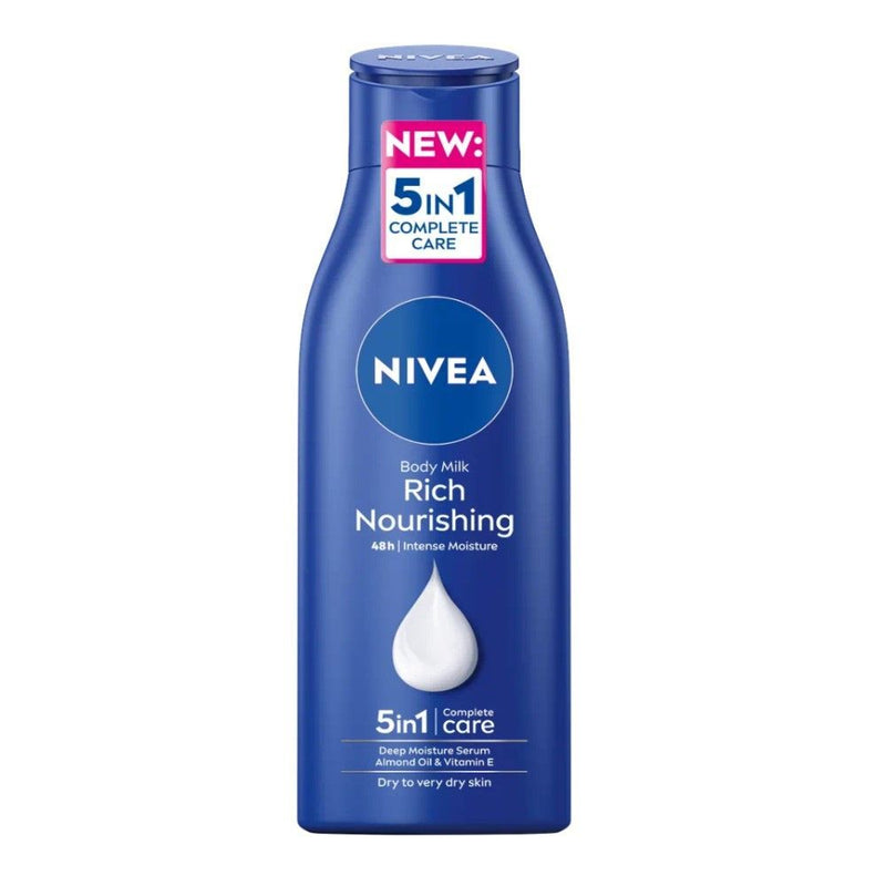 NIVEA Nourishing Body Lotion with Almond Oil & Deep Nourish Serum for Dry to Very Dry Skin, 250ml