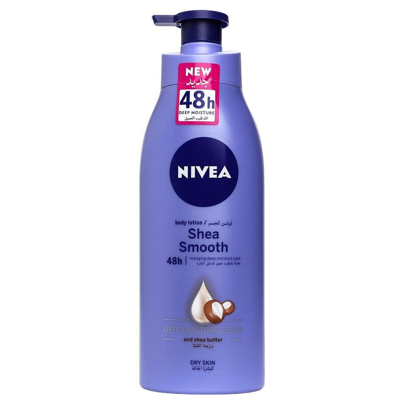 NIVEA Smoothing 48H Body Lotion with Deep Moisture Serum & Shea Butter for Dry Skin, 400ml