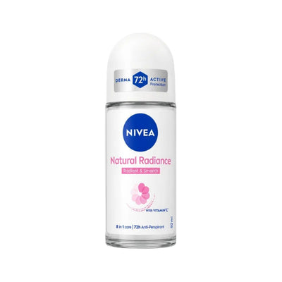 Nivea 48h Protection Natural Radiance Antiperspirant Roll-on for Women, 50ml