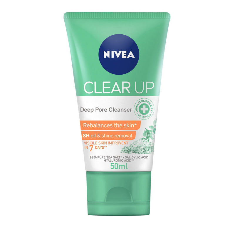 Nivea Clear Up Deep Pore Face Cleanser, 50ml