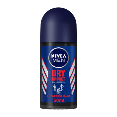 Nivea Dry Impact Antiperspirant Deodorant Roll-On for Men, 50ml